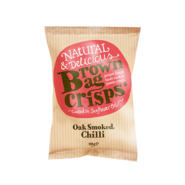BROWN BAG CRISPS Oak Smoked Chilli 40g - Longdan Official