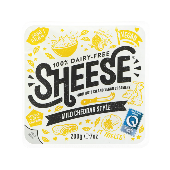 BUTE ISLAND FOODS Mild Cheddar Style Slices 180g - Longdan Official