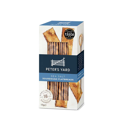 PETER'S YARD Sourdough Flatbreads Sea Salt 115g