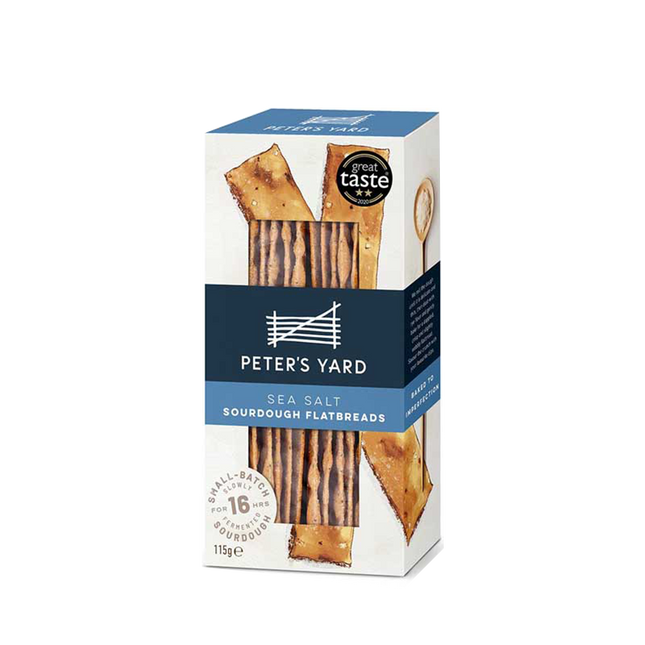PETER'S YARD Sourdough Flatbreads Sea Salt 115g