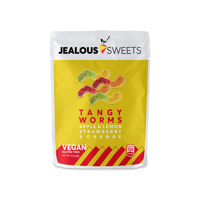 JEALOUS SWEETS Tangy Worms 40g