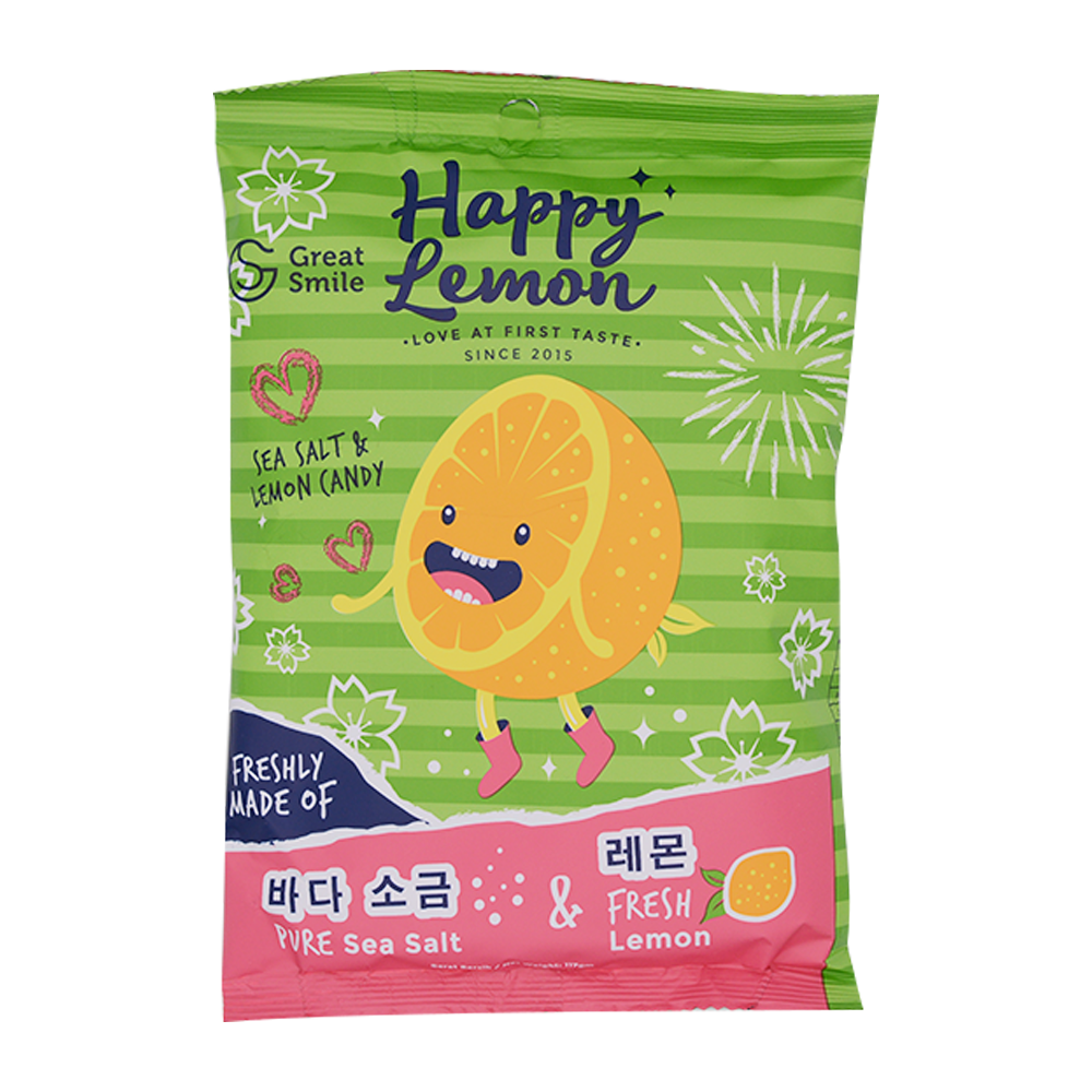 Happy Salt Lemon Candy 117g - Longdan Online Supermarket