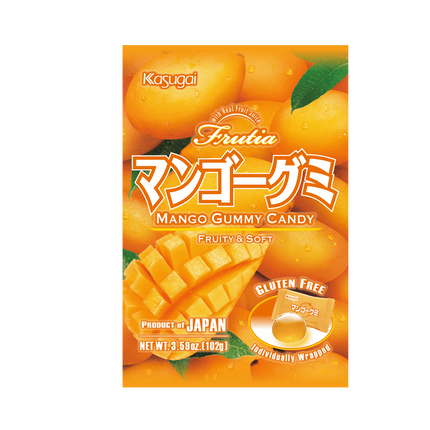 KASUGAI Gummy Candy Mango 102g (Case 24)