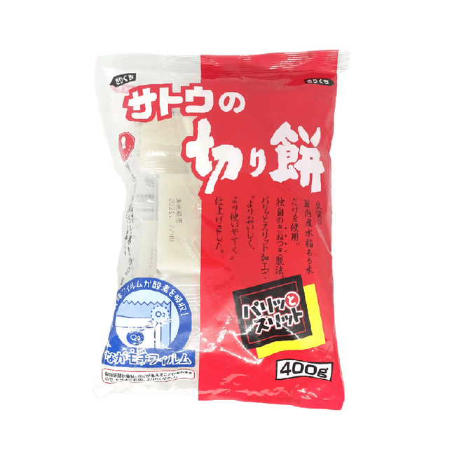 SATO Kirimochi Paritto Suritto - Rice Cake 400g (Case 20)