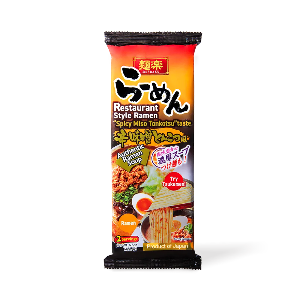 HIKARI MENRAKU Ramen Spicy Miso Tonkotsu Taste 188.4g (Case 12)