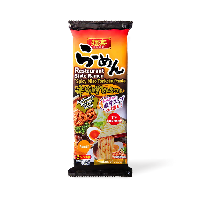 HIKARI MENRAKU Ramen Spicy Miso Tonkotsu Taste 188.4g (Case 12)