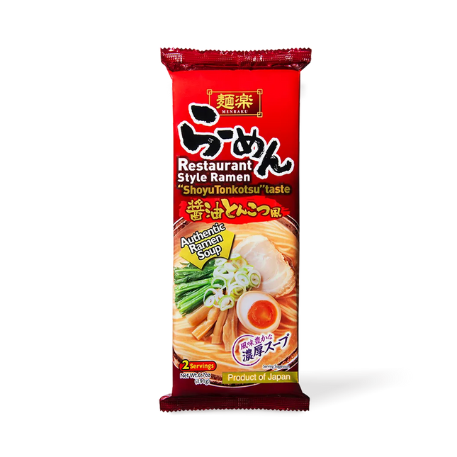 HIKARI MENRAKU Ramen Shoyu Tonkatsu Taste 191g (Case 12)