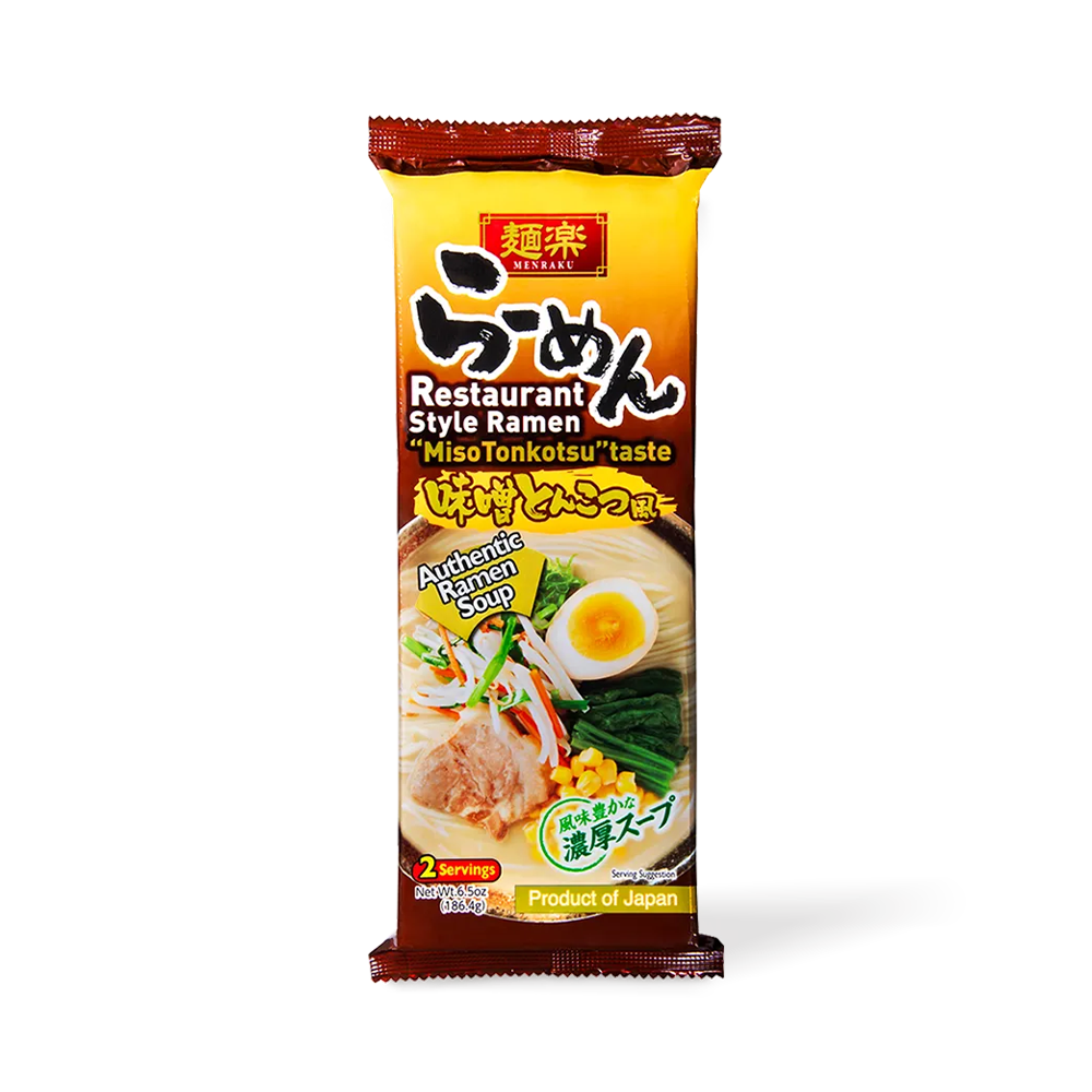 HIKARI MENRAKU Ramen Miso Tonkatsu Taste 186.4g (Case 12)