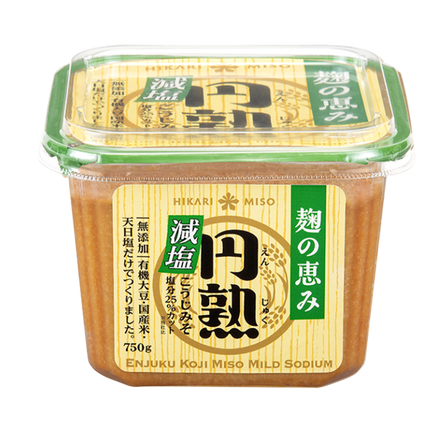HIKARI MISO Mutenka Enjuku Koji Miso Less Salt 750g  (Case 8)