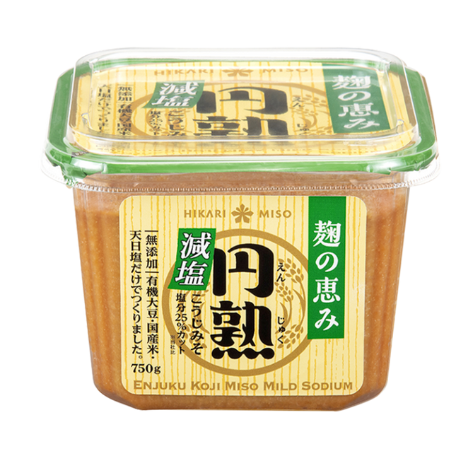 HIKARI MISO Mutenka Enjuku Koji Miso Less Salt 750g  (Case 8)
