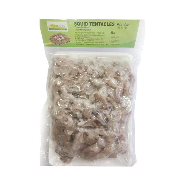 Kim Son Squid Tentacles  IQF 1kg (Case 10)