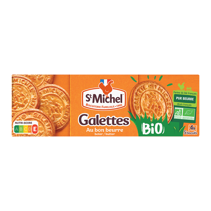 ST MICHEL Pure Butter Organic Galettes 130G (Case 12)