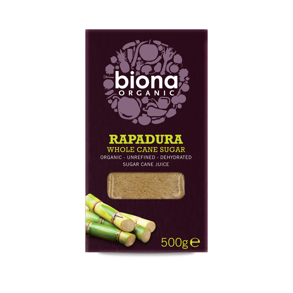 BIONA Organic Rapadura, Sucanat Wholecane Sugar 500g - Longdan Online Supermarket