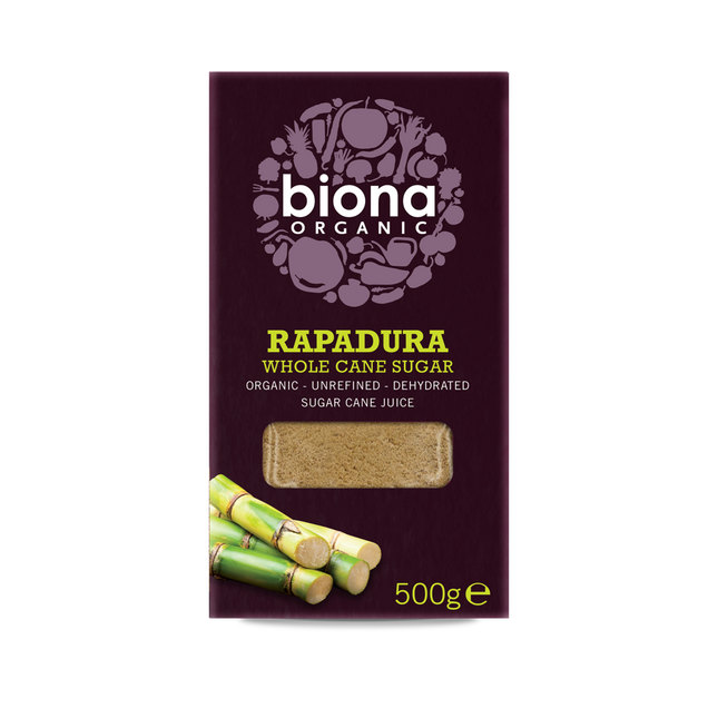 BIONA Organic Rapadura, Sucanat Wholecane Sugar 500g - Longdan Online Supermarket