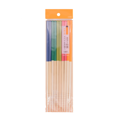 Josho Colour Bamboo Chopsticks 5P 22.5cm - Longdan Online Supermarket