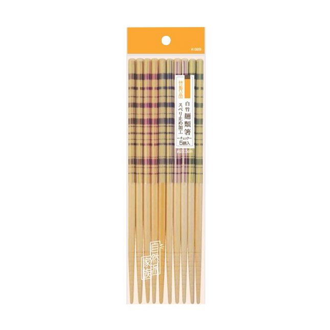 Josho White Bamboo Chopsticks 5P 22.5cm - Longdan Online Supermarket
