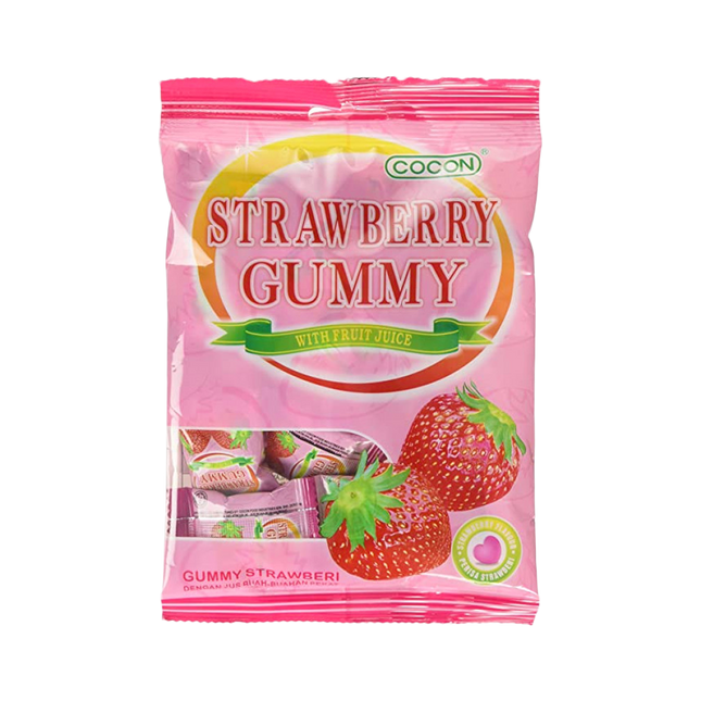 COCON Gummy Jelly Sweets - Strawberry 100g - Longdan Official