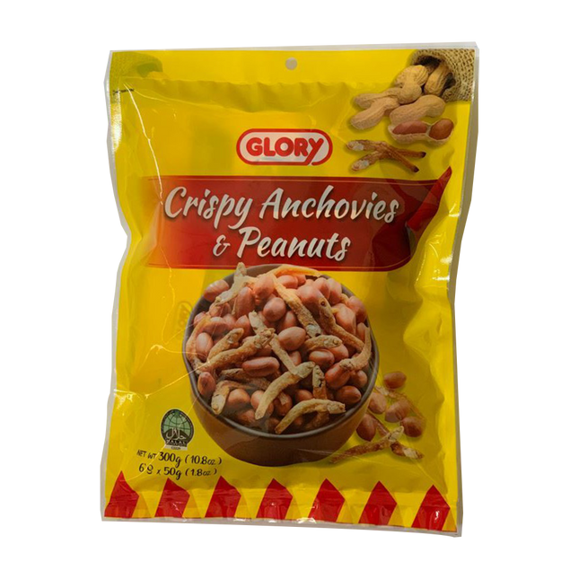 GLORY Crispy Anchovies & Peanuts (6 packs) 300g - Longdan Official Online Store