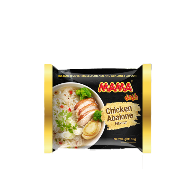 Mama Rice Rol MAMA Rice Vermicelli Chicken & Abalone 60g (Case 90) – Longdan Wholesale