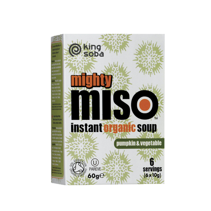 KING SOBA Organic Miso Soup with Pumpkin 60g - Longdan Official