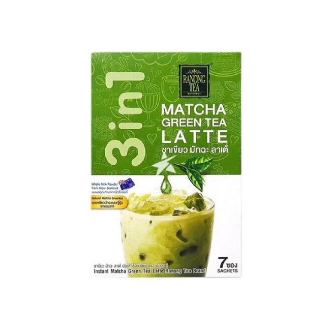 RANONG TEA Matcha Green Tea Latte Mix 7 bags 23g - Longdan Official