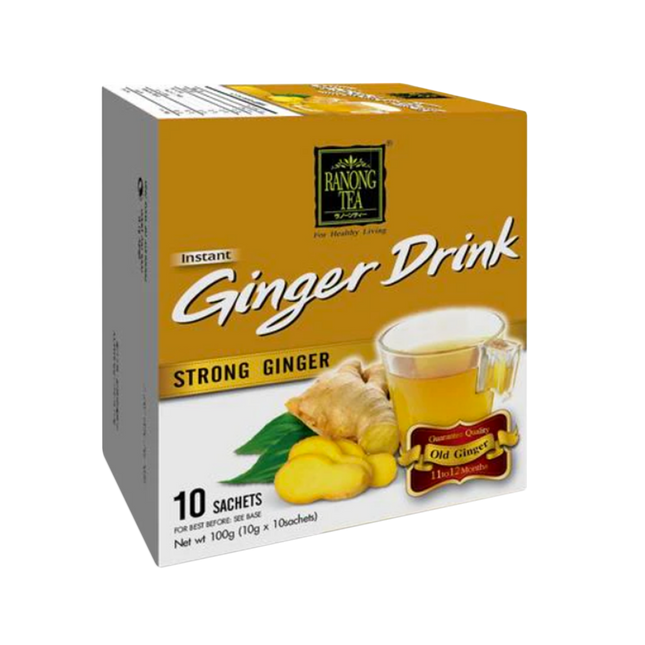 RANONG Xtra Mature Ginger Drink - Strong Ginger 10 bags 10g - Longdan Official