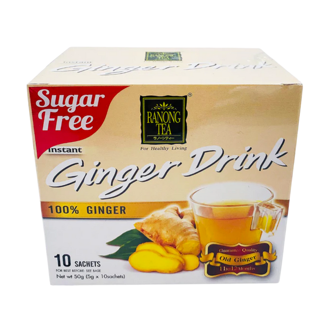 RANONG Xtra Mature Ginger Drink - Sugar Free 10 bags 5g (Case 24)