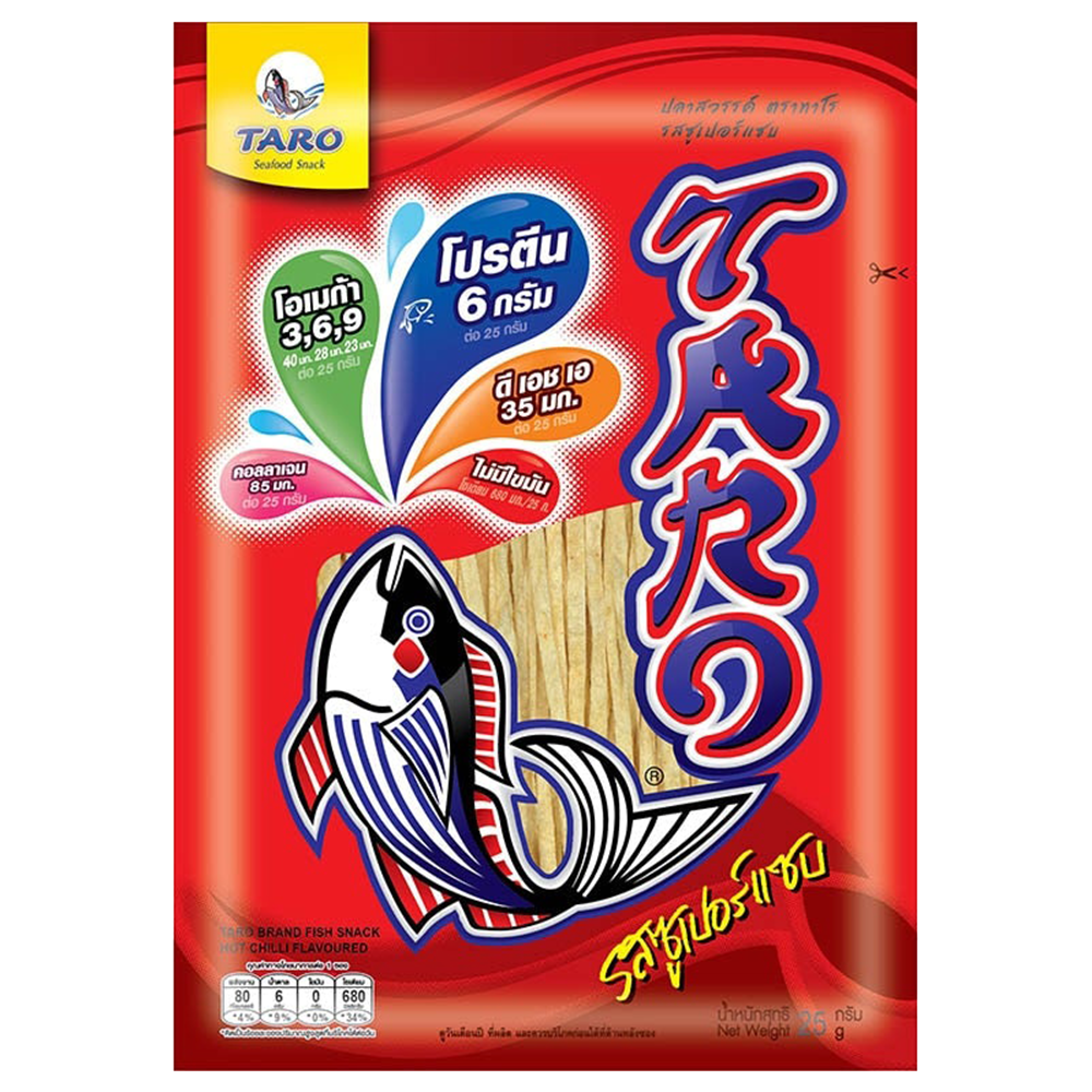 Taro Fish Line Snack Hot Chilli (Red) 25g - Longdan Official Online Store