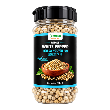 Longdan Whole White Pepper 100G (Case 30)