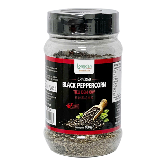 Longdan Cracked Black Peppercorn 100g (Case 30)