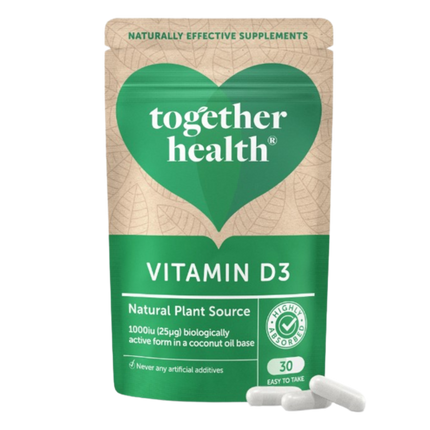 TOGETHER HEALTH Vegan Vitamin D3 30 caps (Case 6)