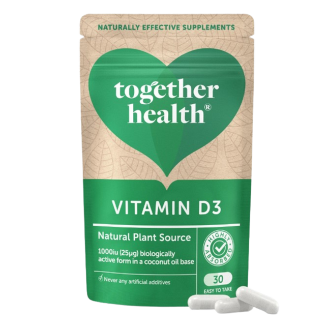 TOGETHER HEALTH Vegan Vitamin D3 30 caps (Case 6)