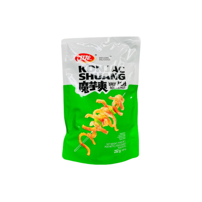 WEILONG Konjac Strips - Hot & Sour 252g - Longdan Official