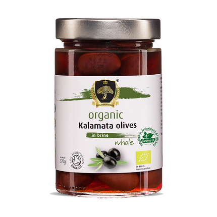 Golden Virgin organic kalamata olives 
whole 370g - Longdan Official Online Store