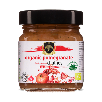 Golden Virgin organic pomegranate chutney 225g - Longdan Official Online Store