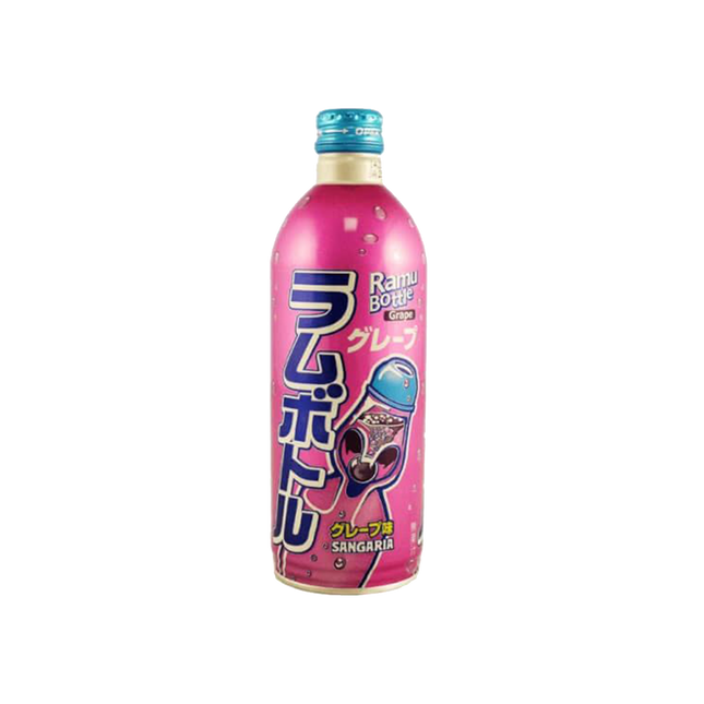 SANGARIA Ramune Bottle Grape Soda 500g - Longdan Official Online Store