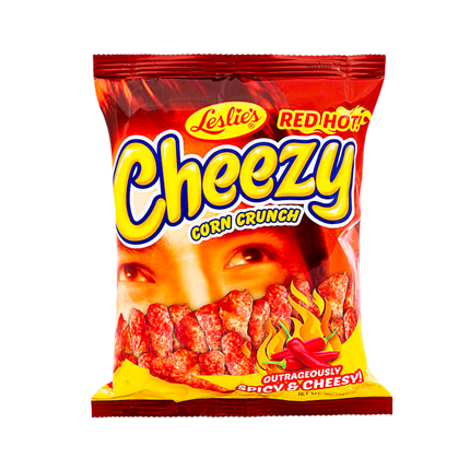 LESLIE'S Cheezy Corn Crunch - Red Hot Flavour 70g - Longdan Official