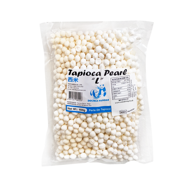 DOUBLE PANDAS Thai Large Tapioca Pearl 400g (Case 50)