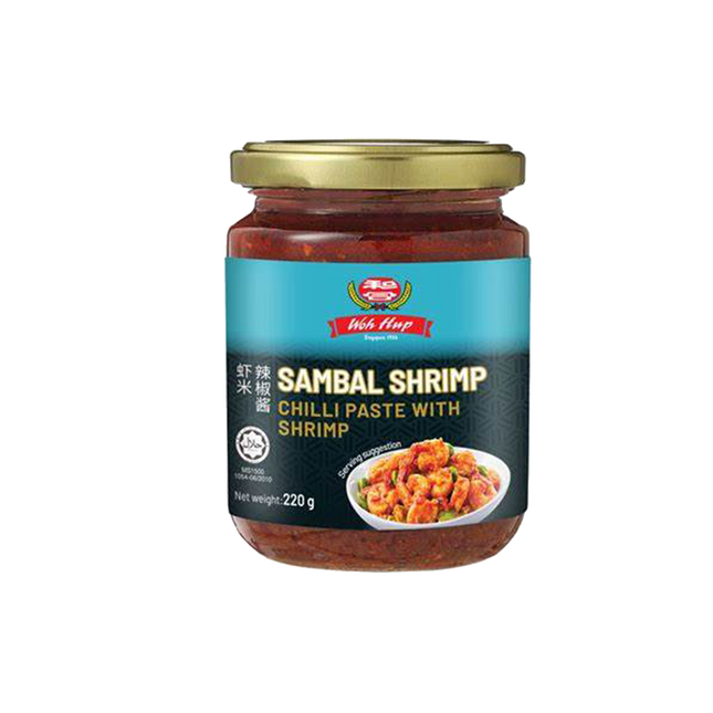 WOH HUP Sambal Shrimp 220g - Longdan Official Online Store