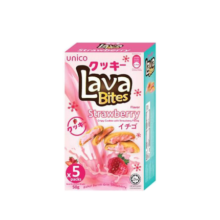 LAVA BITES - Strawberry Flavour Cookies 200g - Longdan Official Online Store