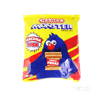 MAMEE MONSTER Crispy Noodle - Spicy(Pedas) Flavor 25g - Longdan Official Online Store