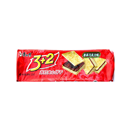 MASTERKONG 3+2 Biscuits - Chocolate Flavour 125g - Longdan Official Online Store