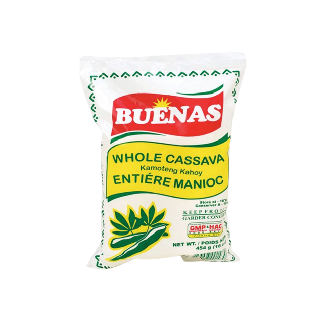 BUENAS Whole Peeled Cassava (Kamoteng-Kahoy) 454g - Longdan Official