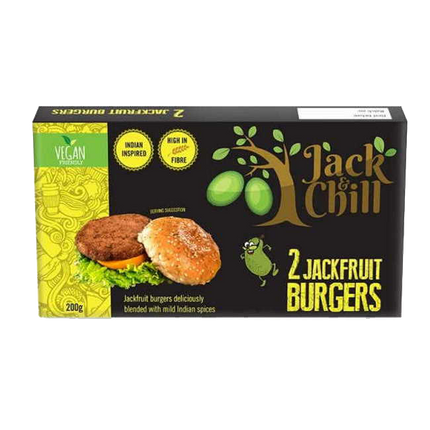 JACK & CHILL Young Jackfruit Burgers 200G (Frozen) - Longdan Official