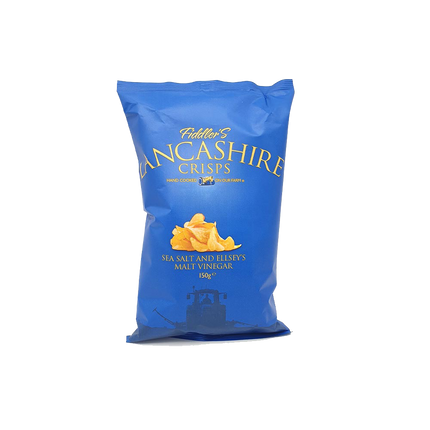 LANCASHIRE CRISPS Sea Salt & Ellsey's Malt Vinegar 150g - Longdan Official Online Store