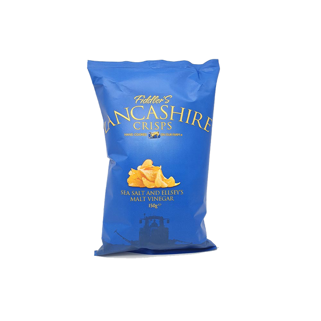 LANCASHIRE CRISPS Sea Salt & Ellsey's Malt Vinegar 150g - Longdan Official Online Store
