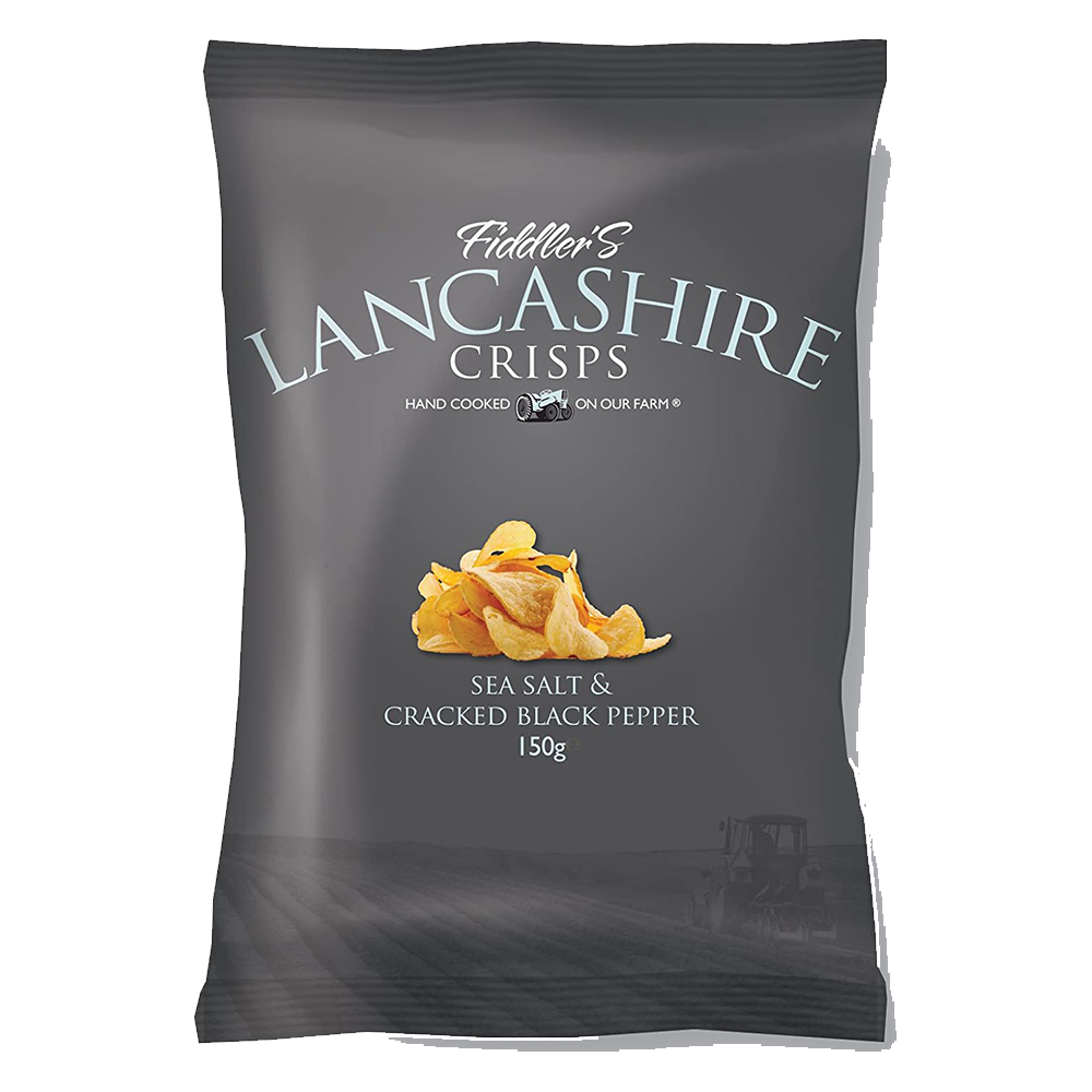 LANCASHIRE CRISPS Sea Salt & Cracked Black Pepper 150g - Longdan Official Online Store