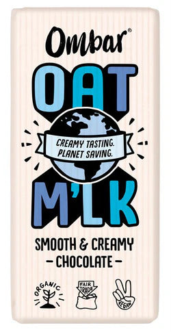 OMBAR Oat Milk Smooth & Creamy Chocolate Bar 70g (Case 10)