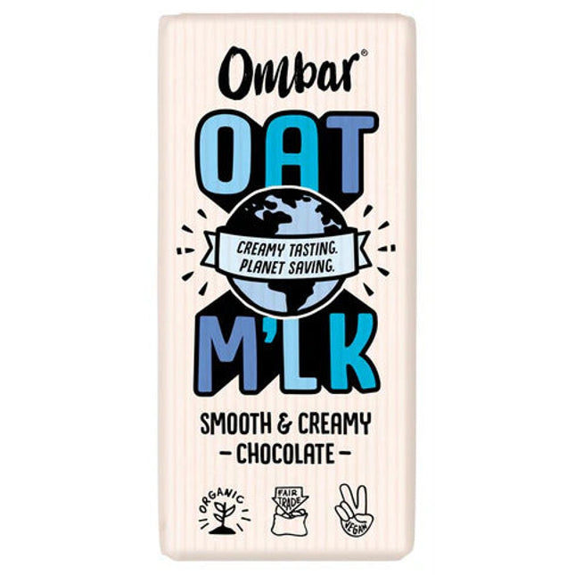 OMBAR Oat Milk Smooth & Creamy Chocolate Bar 70g (Case 10)