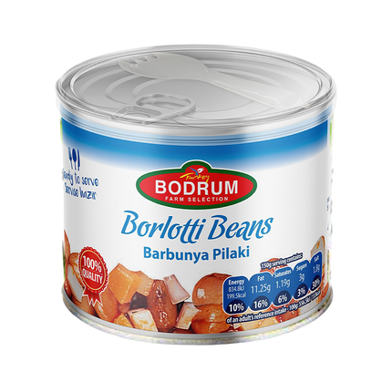 BODRUM Ready Meal - Borlotti Beans in Tomato Sauce 400g - Longdan Official